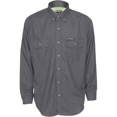 MCR Safety - Shirts Garment Style: Button Down Garment Type: Flame Resistant/Retardant - Exact Industrial Supply