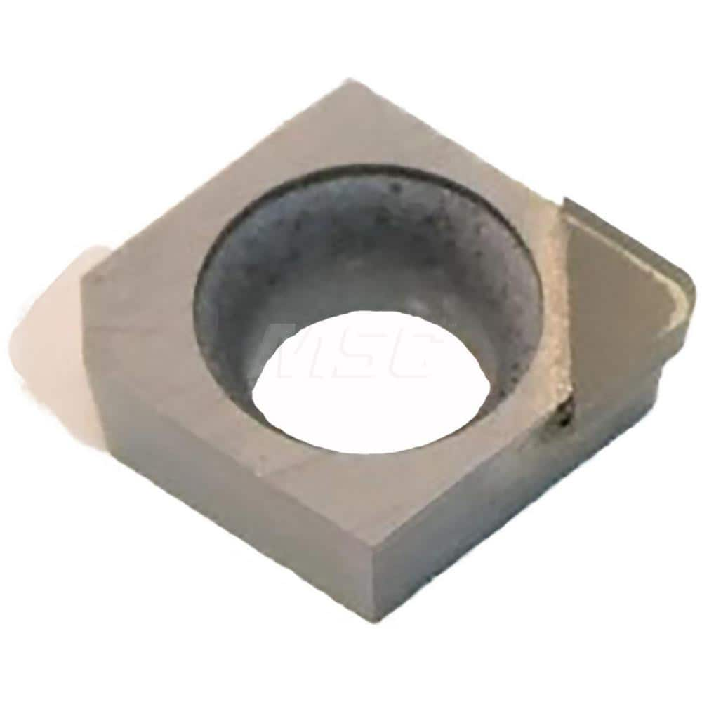 Turning Insert:  CCMW04X102RH NPD10,  Polycrystalline Diamond Uncoated Finish,  Neutral,  0.0748″ Long,  0.0079″ Corner Radius,  80.0 &deg N/A Diamond,  Series  NPD10