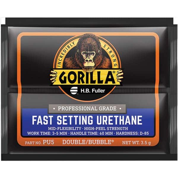 GorillaPro - Smaller than 1 oz. Foil Pack Fast Setting Urethane - Exact Industrial Supply