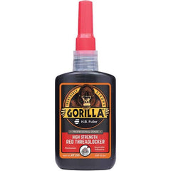 GorillaPro - 50 mL Bottle, Red, High Strength Threadlocker - Exact Industrial Supply