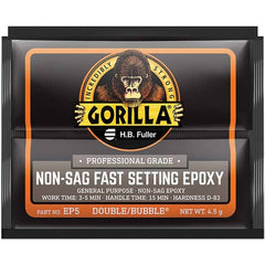 GorillaPro - Smaller than 1 oz. Foil Pack Non-Sag Fast Setting Epoxy - Exact Industrial Supply