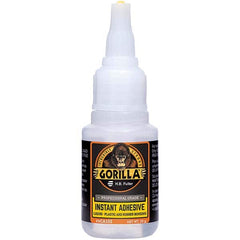 GorillaPro - 20 g Squeeze Bottle Clear Instant Adhesive - Exact Industrial Supply