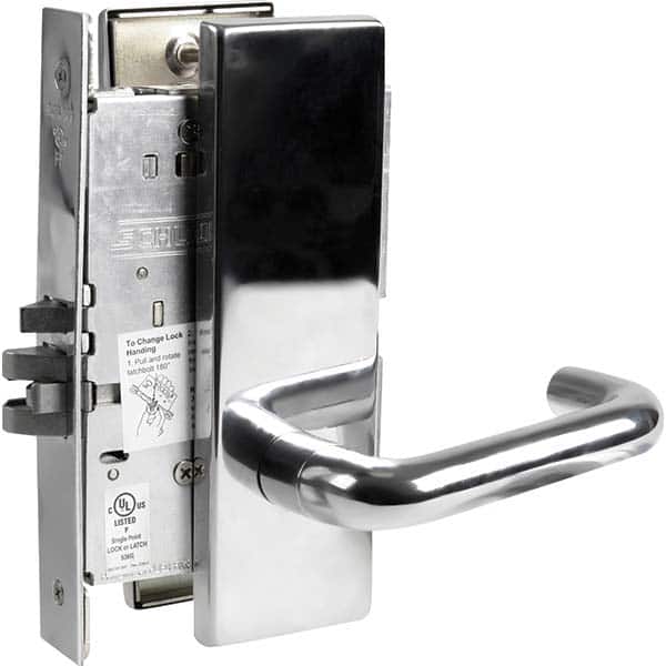 Schlage - Lever Locksets Type: Passage Door Thickness: 1-3/4 - Exact Industrial Supply