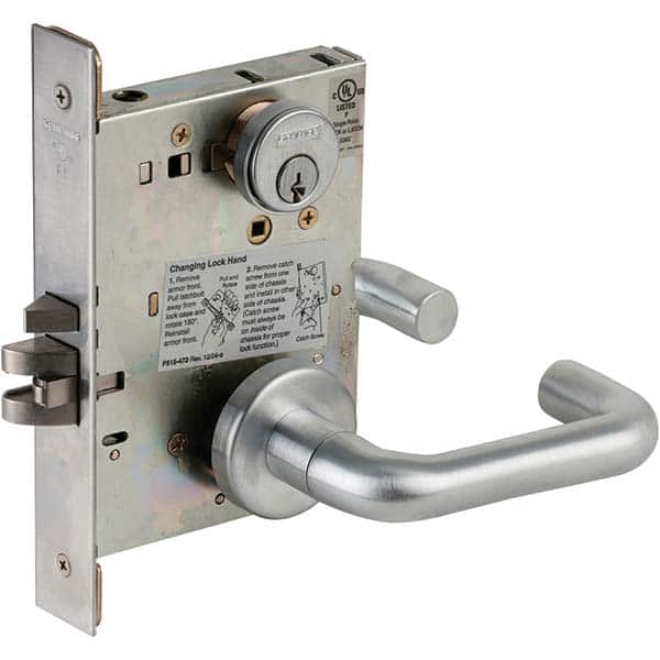 Schlage - Lever Locksets Type: Office Door Thickness: 1-3/4 - Exact Industrial Supply