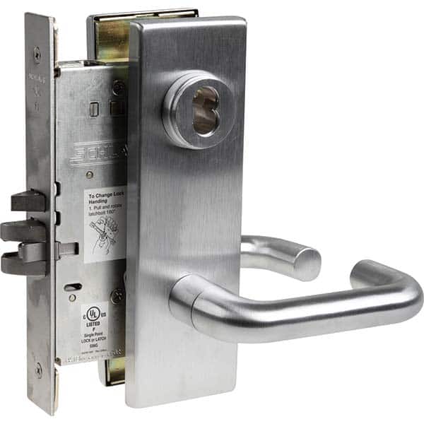 Schlage - Lever Locksets Type: Classroom Door Thickness: 1-3/4 - Exact Industrial Supply