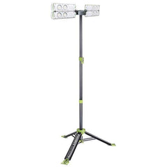 PowerSmith - Portable Work Lights Portable Type: Floor; Twin Angle Light; Tripod Lamp Type: LED - Exact Industrial Supply