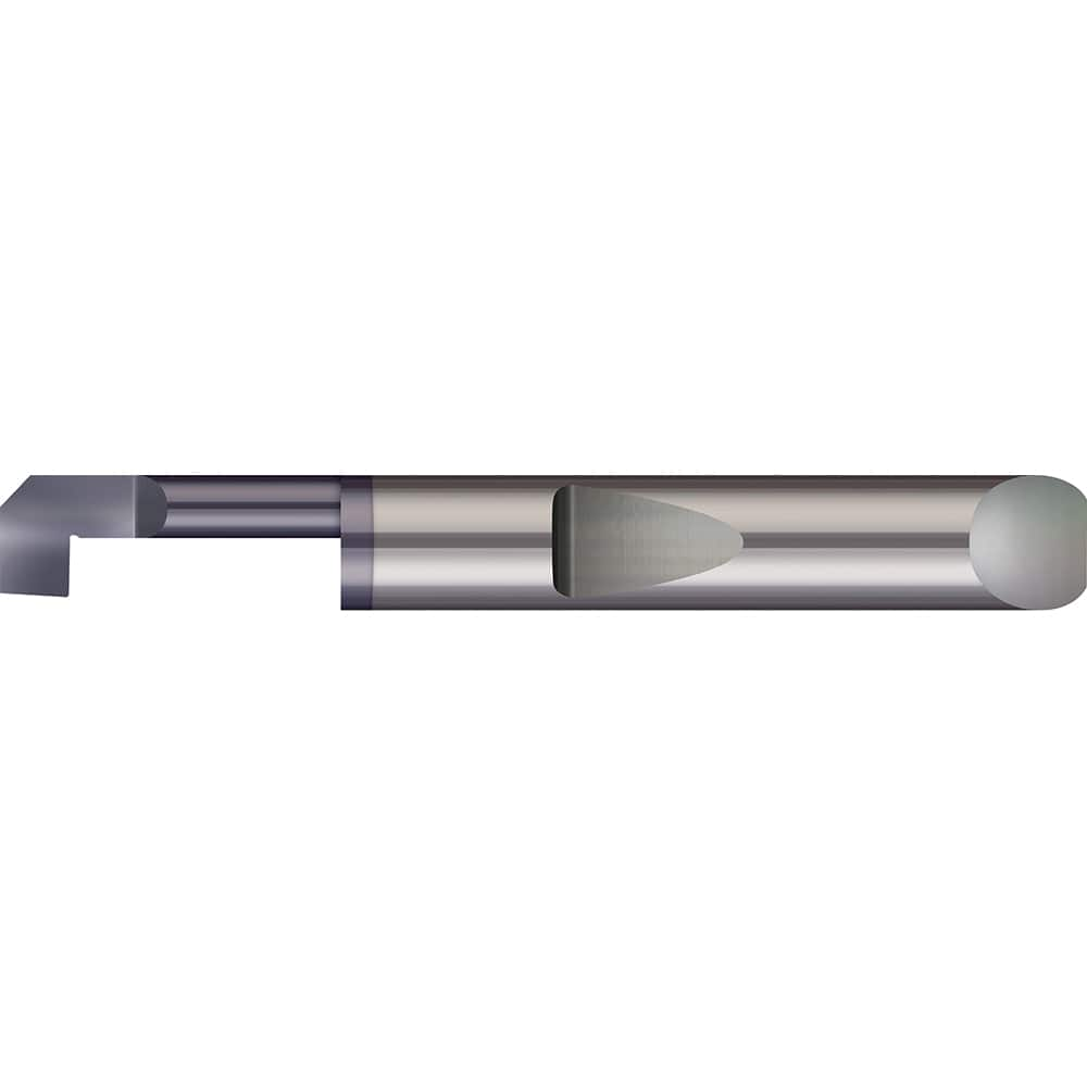 Micro 100 - Boring Bars; Minimum Bore Diameter (Decimal Inch): 0.2000 ; Maximum Bore Depth (Decimal Inch): 1.2500 ; Maximum Bore Depth (Inch): 1-1/4 ; Material: Solid Carbide ; Boring Bar Type: Back Boring ; Shank Diameter (Decimal Inch): 0.2500 - Exact Industrial Supply