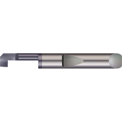 Micro 100 - Boring Bars; Minimum Bore Diameter (Decimal Inch): 0.1800 ; Maximum Bore Depth (Decimal Inch): 0.5000 ; Maximum Bore Depth (Inch): 1/2 ; Material: Solid Carbide ; Boring Bar Type: Back Boring ; Shank Diameter (Decimal Inch): 0.2500 - Exact Industrial Supply