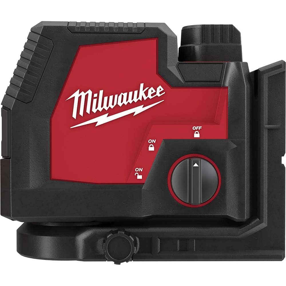 Milwaukee Tool - Laser Levels; Level Type: Cross Line & Plumb Points ; Maximum Measuring Range (Feet): 100 ; Number of Beams: 2 ; Beam Color: Green ; Accuracy: 0.125" ; Description: The MILWAUKEE? USB Rechargeable Green Cross Line & Plumb Points Laser of - Exact Industrial Supply