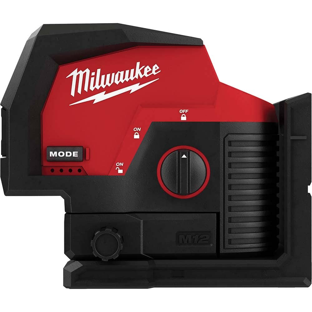 Milwaukee Tool - Laser Levels; Level Type: Cross Line & Plumb Points ; Maximum Measuring Range (Feet): 125 ; Number of Beams: 2 ; Beam Color: Green ; Accuracy: 0.125" ; Description: The MILWAUKEE? M12? Green Cross Line & Plumb Points Laser Kit offers 15+ - Exact Industrial Supply