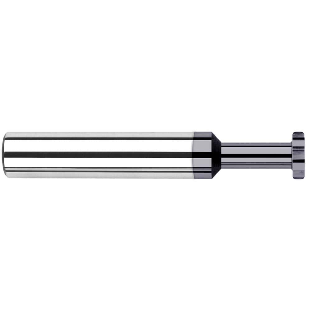 Harvey Tool - 1/4" Cut Diam, 1/8" Cut Width, 1/4" Shank, Straight-Tooth Woodruff Keyseat Cutter - Exact Industrial Supply