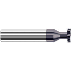 Harvey Tool - 1/2" Cut Diam, 1/16" Cut Width, 1/2" Shank, Staggered-Tooth Woodruff Keyseat Cutter - Exact Industrial Supply