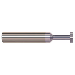 Harvey Tool - 1/2" Cut Diam, 3/32" Cut Width, 1/2" Shank, Straight-Tooth Woodruff Keyseat Cutter - Exact Industrial Supply