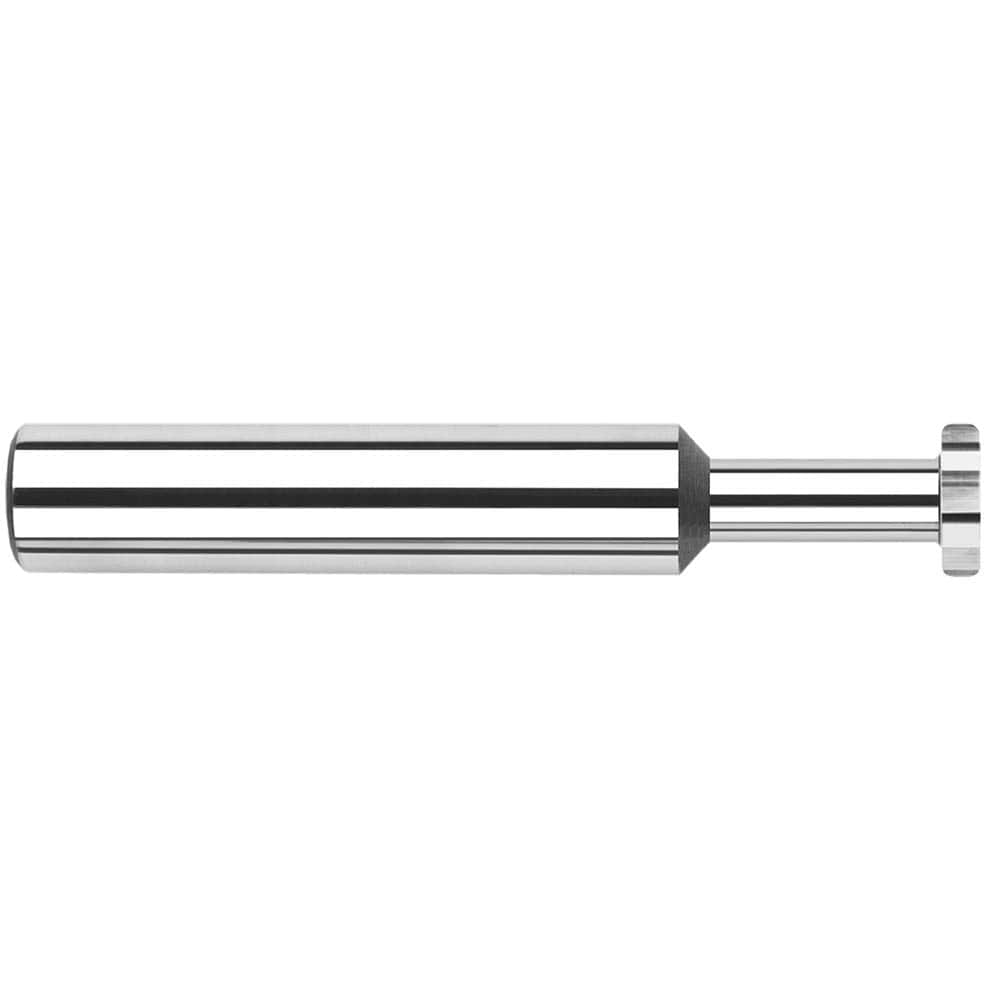 Harvey Tool - 5/8" Cut Diam, 3/16" Cut Width, 5/8" Shank, Straight-Tooth Woodruff Keyseat Cutter - Exact Industrial Supply