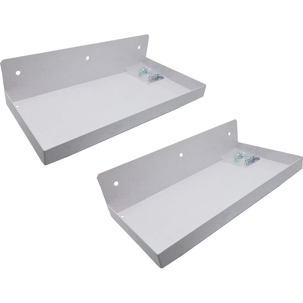 Triton - Peg Board Accessories; Type: Pegboard Shelf ; For Use With: DuraBoard; 1/4" & 1/8" Pegboards ; Color: White ; Contents: (2) Shelf - Exact Industrial Supply