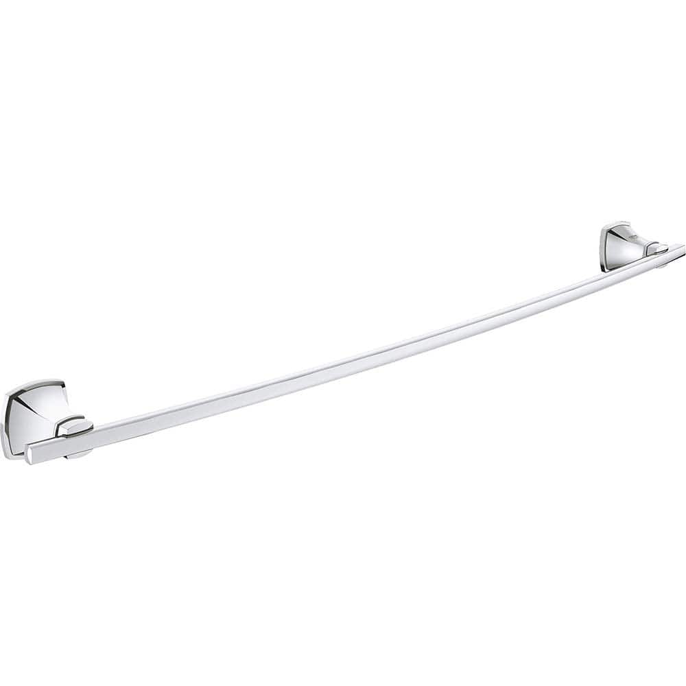 Grohe - Washroom Shelves, Soap Dishes & Towel Holders; Type: Towel Bar ; Material: Metal ; Length (Inch): 26-1/4 ; Width (Inch): 1.8 ; Depth (Inch): 2.95 ; Finish/Coating: Chrome - Exact Industrial Supply