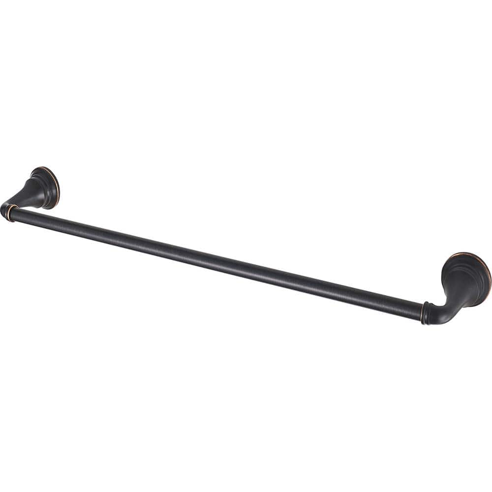 American Standard - Washroom Shelves, Soap Dishes & Towel Holders; Type: Towel Bar ; Material: Metal ; Length (Inch): 18 ; Width (Inch): 2-3/16 ; Depth (Inch): 3.4375 ; Finish/Coating: Bronze - Exact Industrial Supply
