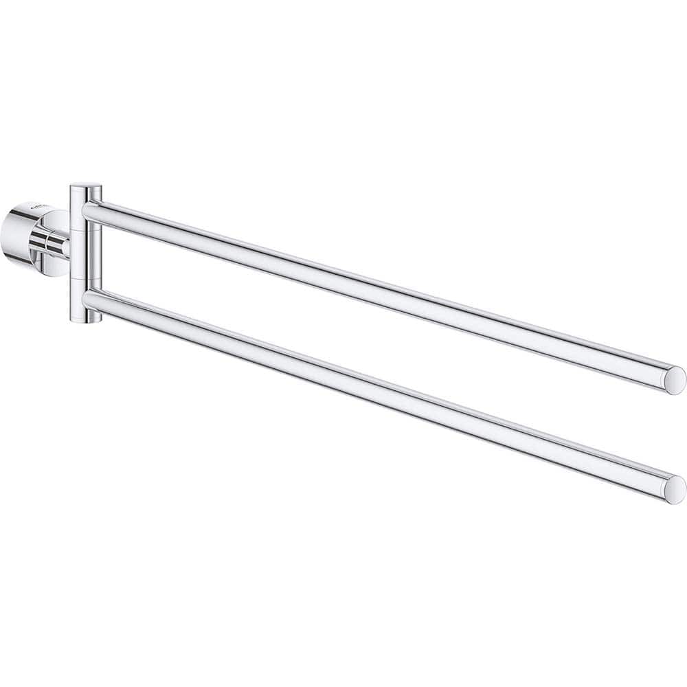 Grohe - Washroom Shelves, Soap Dishes & Towel Holders; Type: Towel Bar ; Material: Metal ; Length (Inch): 21-3/4 ; Width (Inch): 2.75 ; Depth (Inch): 1.377 ; Finish/Coating: Chrome - Exact Industrial Supply