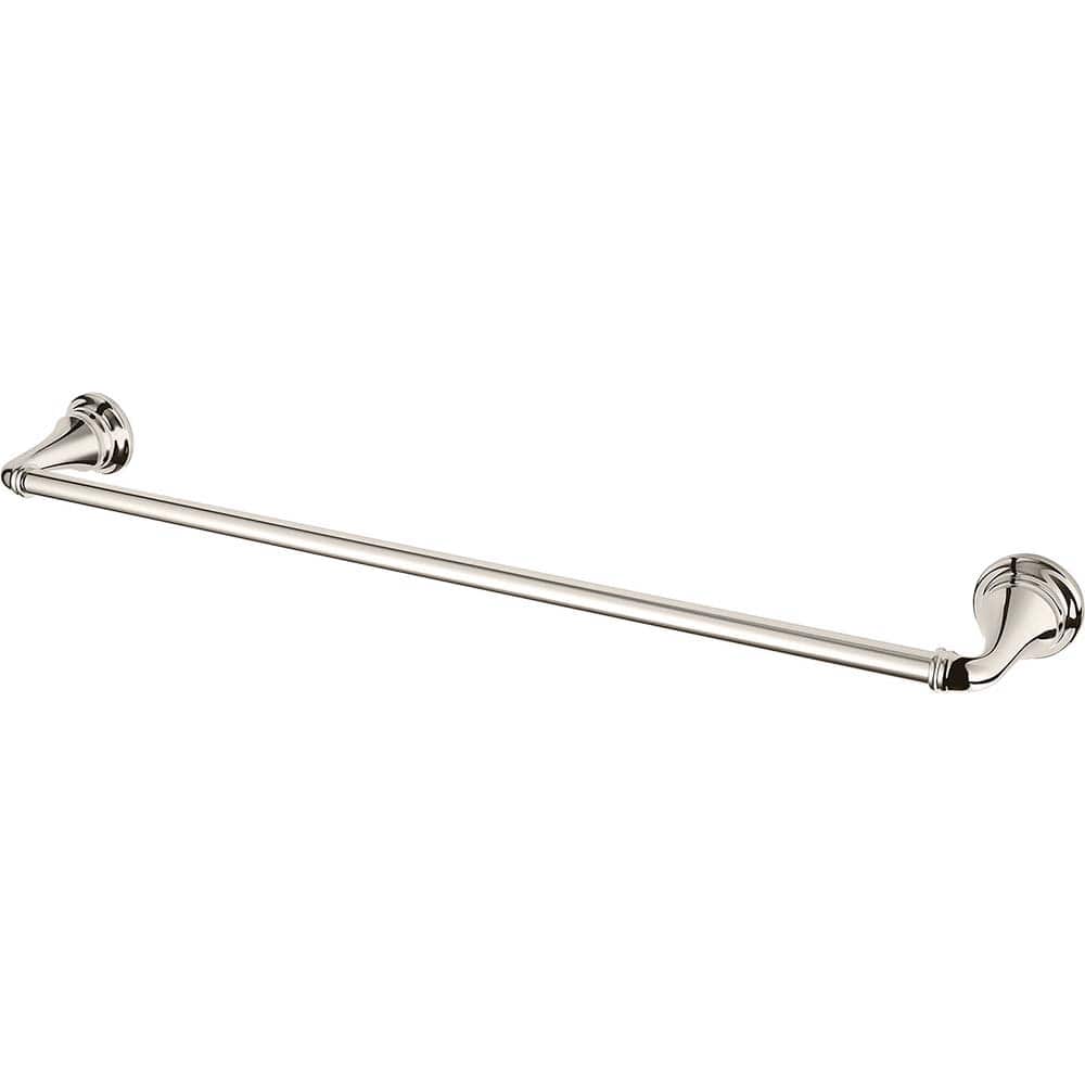 American Standard - Washroom Shelves, Soap Dishes & Towel Holders; Type: Towel Bar ; Material: Metal ; Length (Inch): 24 ; Width (Inch): 2-3/16 ; Depth (Inch): 3.4375 ; Finish/Coating: Polished Nickel - Exact Industrial Supply