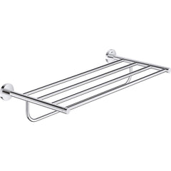 Grohe - Washroom Shelves, Soap Dishes & Towel Holders; Type: Towel Rack ; Material: Metal ; Length (Inch): 21.6535 ; Width (Inch): 4-3/8 ; Depth (Inch): 10.62 ; Finish/Coating: Chrome - Exact Industrial Supply