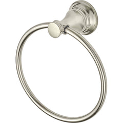 American Standard - Washroom Shelves, Soap Dishes & Towel Holders; Type: Towel Ring ; Material: Metal ; Length (Inch): 7 ; Width (Inch): 7 ; Depth (Inch): 2.875 ; Finish/Coating: Brushed; Nickel - Exact Industrial Supply
