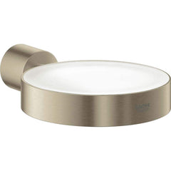 Grohe - Washroom Shelves, Soap Dishes & Towel Holders; Type: Soap Dish Holder ; Material: Metal ; Length (Inch): 6.125 ; Width (Inch): 1-3/8 ; Depth (Inch): 6.14 ; Finish/Coating: Brushed; Nickel - Exact Industrial Supply