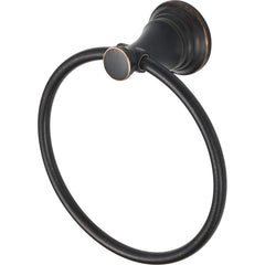 American Standard - Washroom Shelves, Soap Dishes & Towel Holders; Type: Towel Ring ; Material: Metal ; Length (Inch): 7 ; Width (Inch): 7 ; Depth (Inch): 2.875 ; Finish/Coating: Bronze - Exact Industrial Supply