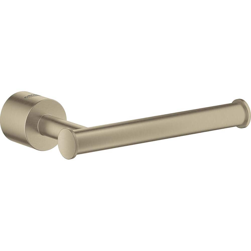 Grohe - Washroom Shelves, Soap Dishes & Towel Holders; Type: Toilet Paper Holder ; Material: Metal ; Length (Inch): 5.9055 ; Width (Inch): 1.5 ; Depth (Inch): 3.54 ; Finish/Coating: Brushed; Nickel - Exact Industrial Supply