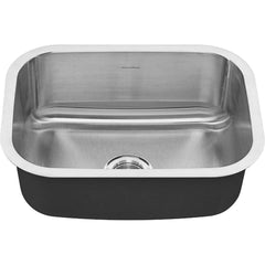 American Standard - Sinks; Type: Single Bowl Stainless Steel Kitchen Sink ; Outside Length: 18 (Inch); Outside Length: 18.000 (Decimal Inch); Outside Width: 23.000 (Decimal Inch); Outside Width: 23 (Inch); Outside Height: 9.0000 (Decimal Inch) - Exact Industrial Supply