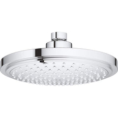 Grohe - Shower Heads & Accessories; Type: Shower Head ; Material: Metal ; GPM: 2.50 ; Face Diameter: 7.0625 (Inch); Finish/Coating: Polished Chrome ; Settings: Spray, Pulse, Combination Pulse-Massage - Exact Industrial Supply