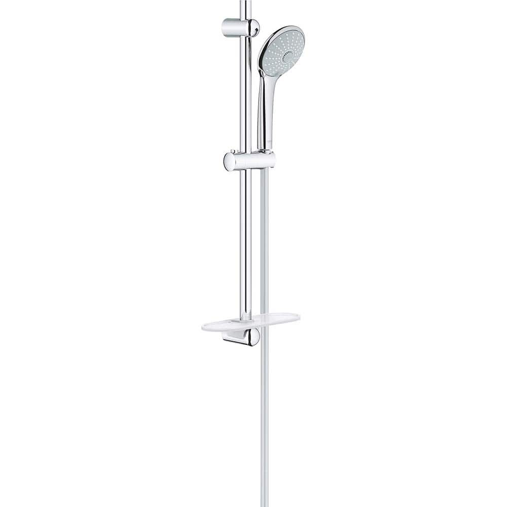 Grohe - Shower Heads & Accessories; Type: Hand Shower ; Material: Metal ; GPM: 2.50 ; Face Diameter: 4.625 (Inch); Finish/Coating: Polished Chrome ; Settings: Spray, Pulse, Combination Pulse-Massage - Exact Industrial Supply