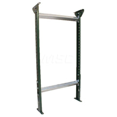 Conveyor Accessories; Type: H Stand; Width (Inch): 33; For Use With: Conveyor of 2-1/2 and 3-1/2″ channel frames and 32″ BF channel frames; Overall Height: 55.0000 in; Material: Steel; Overall Length (Inch): 8.00; Length: 8.00; Overall Length: 8.00; Acces