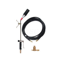 Propane & MAPP Torch Kits; Application: Heating; Tip Number: 1; Flame Diameter: 1.0000 in; Includes: 26 in Torch; 25 ft Hose; Brass Regulator; Maximum Soft Solder: N/A; Minimum Soft Solder: N/A; Type: Heating