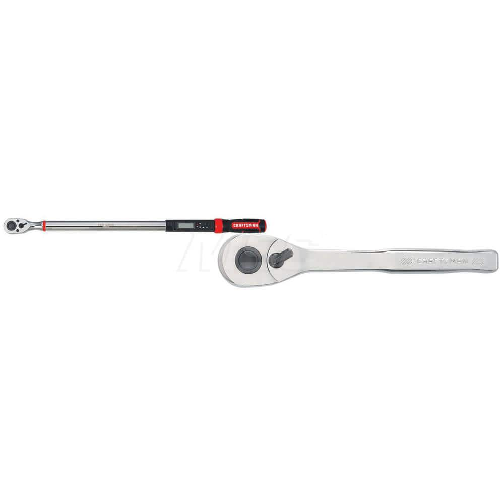 Digital Torque Wrench: 0.5″ Square Drive, Inch 50 to 250 Nm