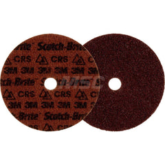 Quick-Change Disc: CD, 7″ Disc Dia, Ceramic, Non-Woven Brown, Non-Woven Backed, 8,600 RPM