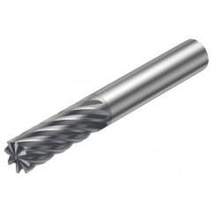 R215.3E-14030-AC26H 1610 14mm 14 FL Solid Carbide End Mill - Corner chamfer w/Cylindrical Shank - Exact Industrial Supply