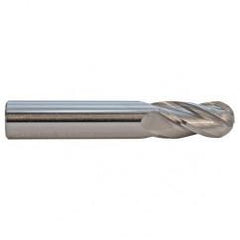 1.5mm TuffCut GP Standard Length 4 FL Ball Center Cutting End Mill ALtima coated - Exact Industrial Supply