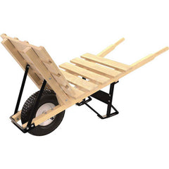 Wheelbarrows; Volume Capacity: 6.0; Load Capacity: 250; Wheel Type: Flat-Free Wheel; Wheel Material: Rubber; Tray Material: Wood; Handle Material: Wood; Capacity (Lb.): 6.0