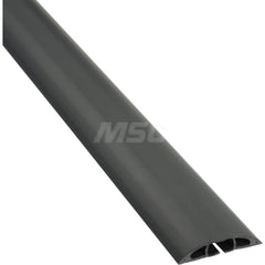 On Floor Cable Covers; Cover Material: PVC; Number of Channels: 1; Color: Black; Overall Length (Feet): 30; Maximum Compatible Cable Diameter (Inch): 0.63