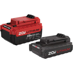 Power Tool Battery: 20V, Lithium-ion 4 Ah, 1 hr Charge Time, Series 20V MAX