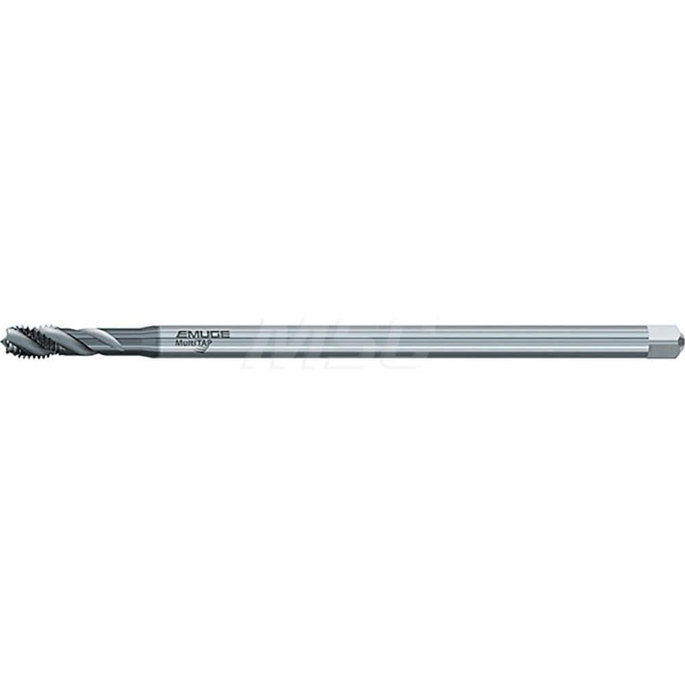 Extension Tap: 3/8-24, 3 Flutes, TiCN Finish, Cobalt, Long Reach 2-3 P, 7.09″ OAL, 0.866″ Thread Length, 2B & 3B Class of Fit