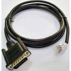 10' Male Serial Connector DB15 Computer Data Cable Flexible, Straight, Shielded