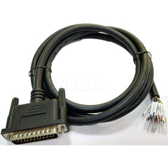 5' Male Serial Connector DB25 Computer Data Cable Flexible, Straight, Shielded