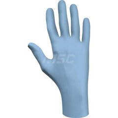 Disposable Gloves: 4 mil, Nitrile Blue, 9-1/2″ Length, Smooth, FDA Approved