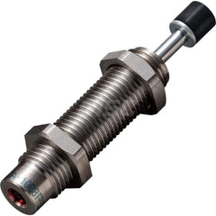 Standard-Duty Shock Absorber: 3 mm Rod Dia, 15 mm OD, 8 mm Stroke, M10 x 1 Thread 53 mm OAL, 5.88 lb Force