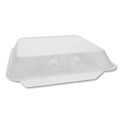 Food Containers; Container Type: Food Storage Container; Shape: Square; Overall Height: 3.25 in; Lid Type: Hinged Lid; Height (Decimal Inch): 3.25 in; Type: Food Storage Container