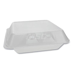 Food Containers; Container Type: Food Storage Container; Shape: Square; Overall Height: 3.25 in; Lid Type: Hinged Lid; Height (Decimal Inch): 3.25 in; Type: Food Storage Container