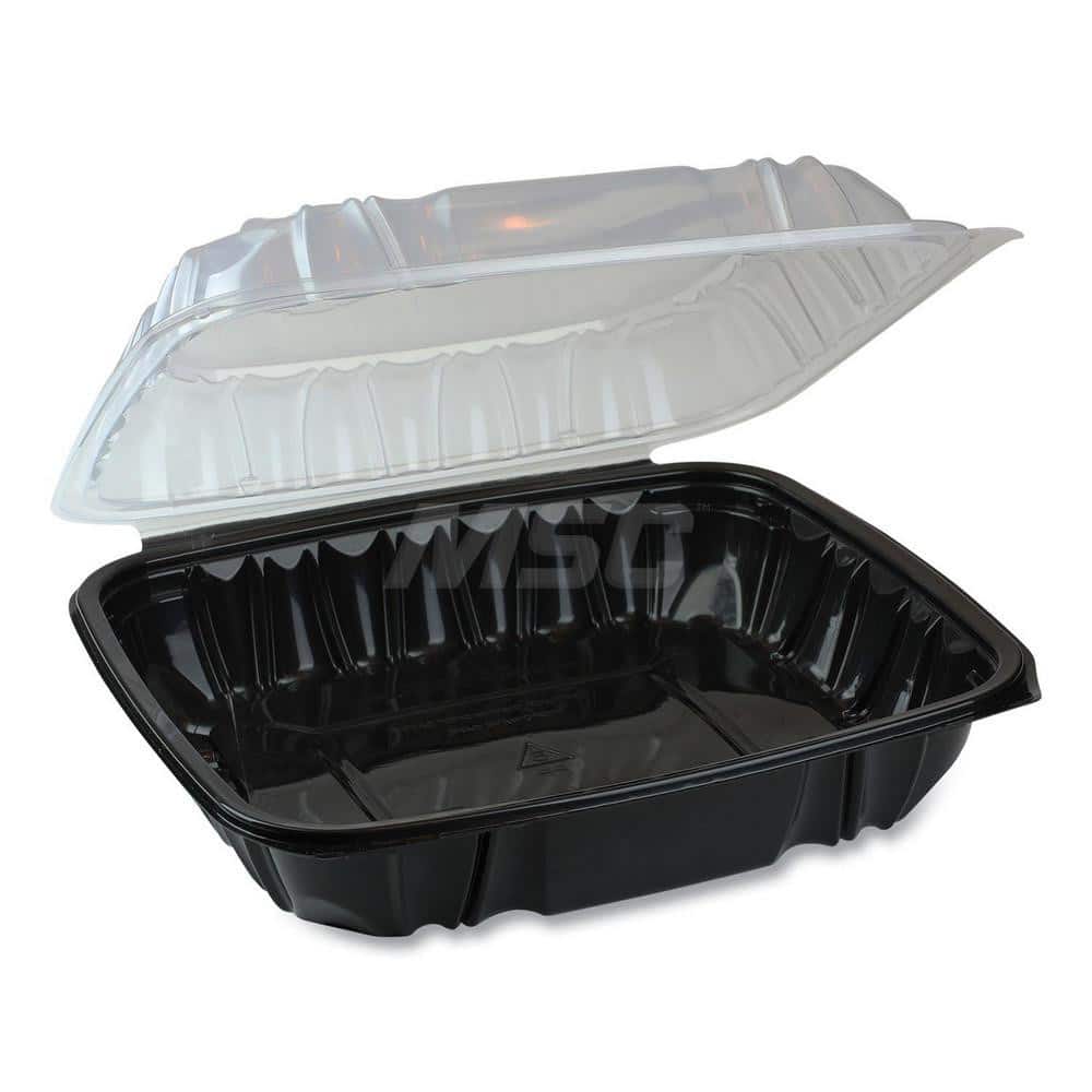 Food Containers; Container Type: Food Storage Container; Shape: Square; Overall Height: 3 in; Lid Type: Hinged Lid; Height (Decimal Inch): 3 in; Type: Food Storage Container