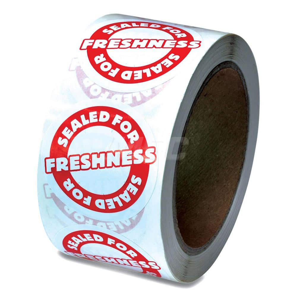 Inspection & Quality Label: ″Sealed for Freshness″, 94″ Wide, 2.5″ High Paper