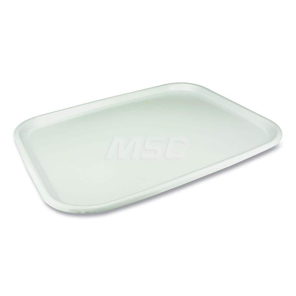 Plate & Tray: Foam, White, Solid